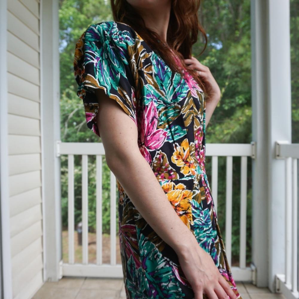 VTG Summer Floral Dress - Picture 2 of 4